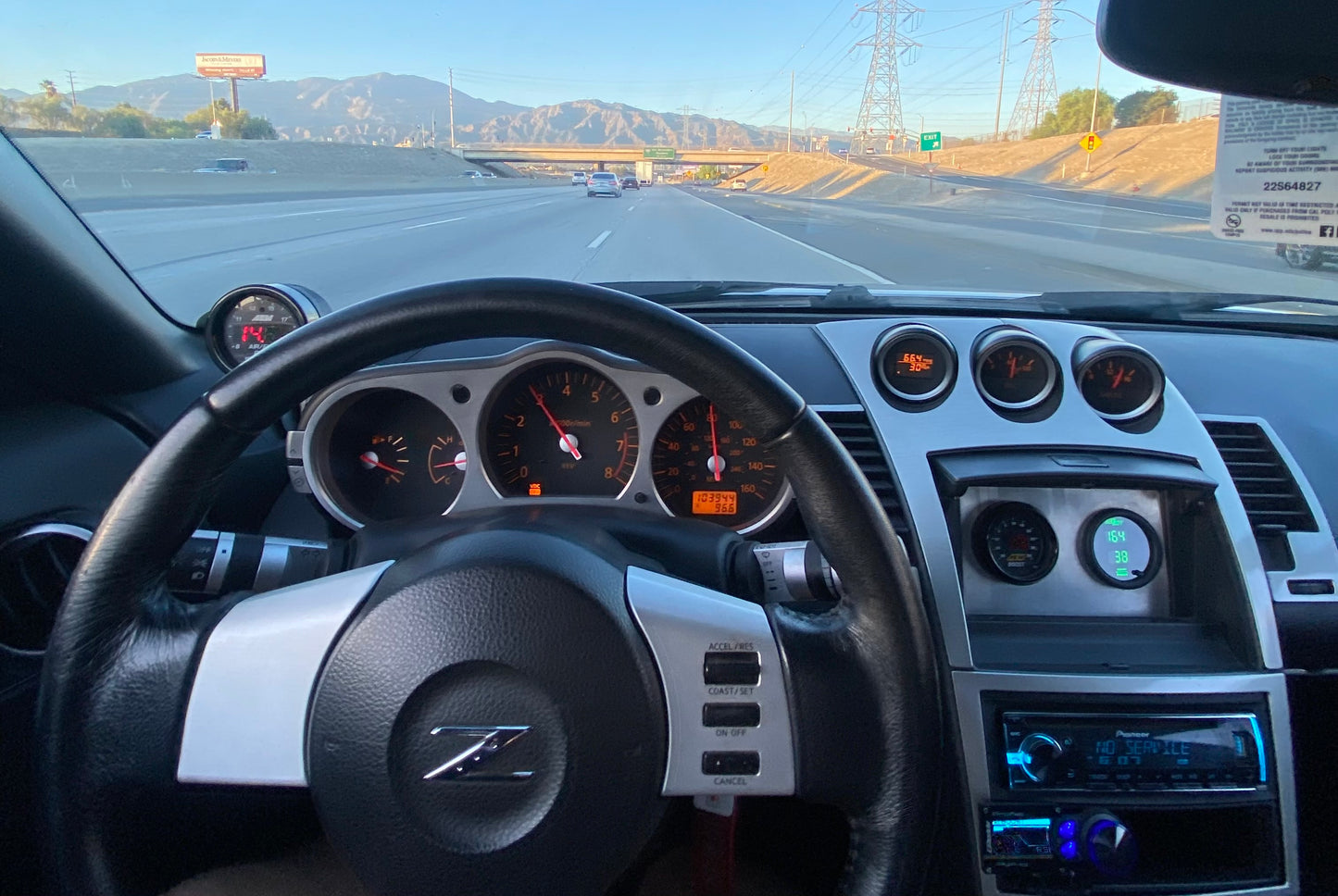 52mm 350Z / 370Z Overhead Cluster Gauge Mounts